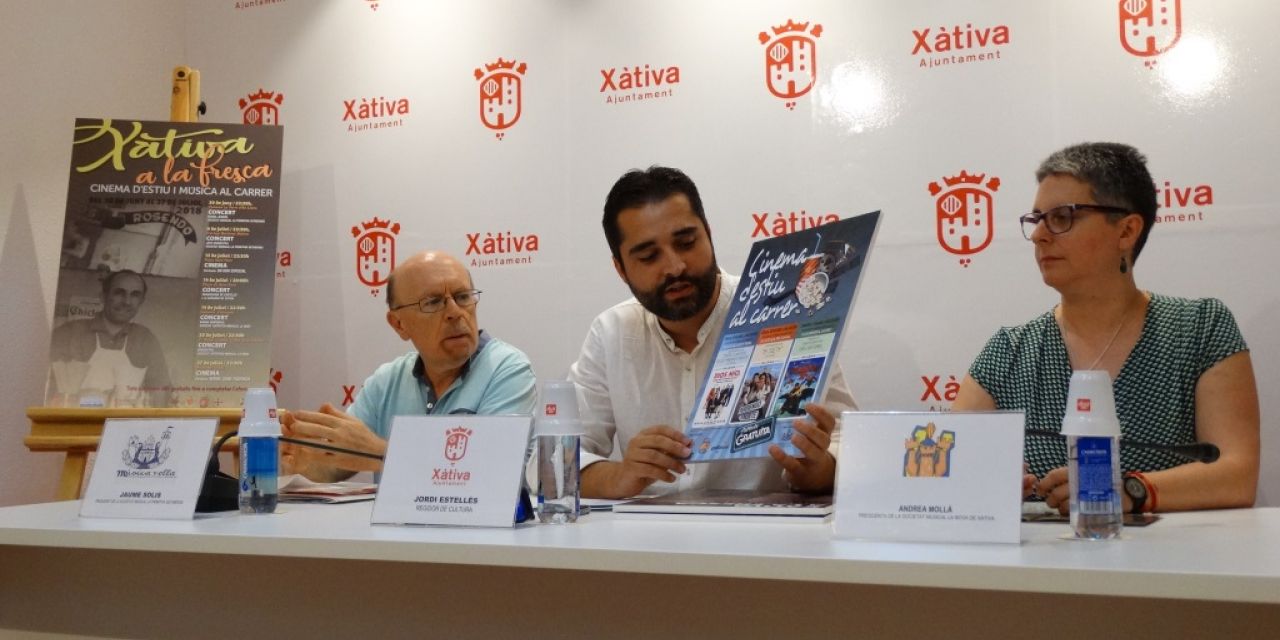  “Xàtiva a la fresca”: cine y música por las calles hasta el 27 de julio