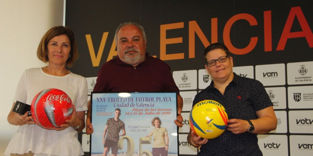  La Playa de las Arenas acoge el XXV Trofeo Ciudad de Valencia de Fútbol con interesantes novedades