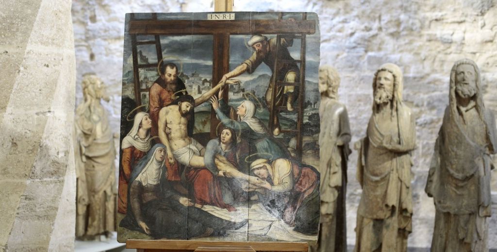  La Catedral de Valencia presenta la restauración del óleo “El Descendimiento”, obra vinculada al círculo de Juan de Juanes
