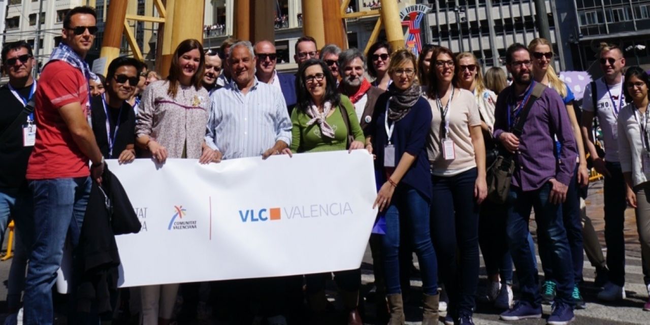  Más de 55 periodistas internacionales, procedentes de 16 países diferentes, se han desplazado a Valencia para conocer y disfrutar de las Fallas