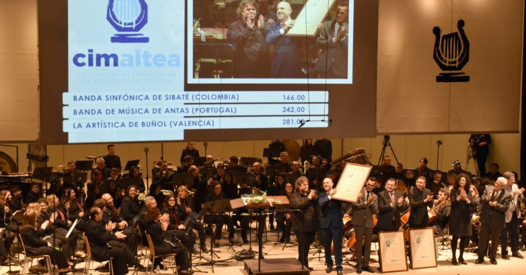  La Sociedad Musical ‘La Artística’ de Buñol gana la 45 edición del Certamen Internacional de Bandas de Música Vila d’Altea