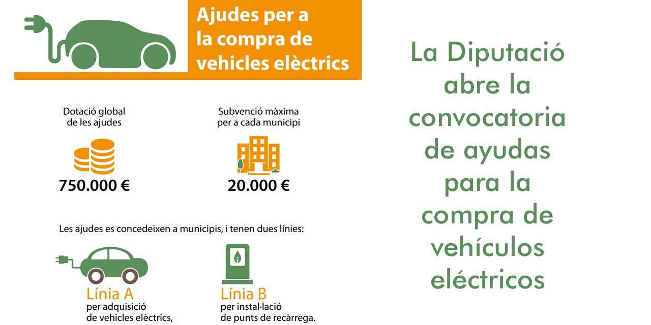  La Diputació abre la convocatoria de ayudas para la compra de vehículos eléctricos