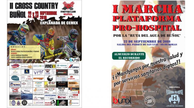 El deporte vuelve a ser protagonista en Buñol con la I Marcha Plataforma Pro-Hospital y el II Cross Country