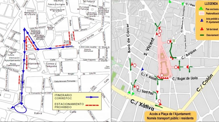 LA PLAZA DEL AYUNTAMIENTO ACOGE ESTE FIN DE SEMANA EL CORREFOC DE LA GRAN FIRA DE VALÈNCIA