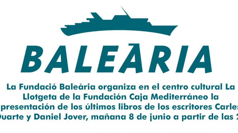 La Fundació Baleària reúne en La Llotgeta de València a los escritores Carles Duarte y Daniel Jover con el conseller Manuel Alcaraz