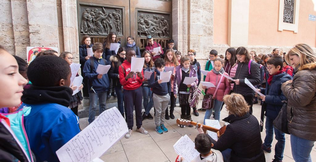  Valencia se llena de villancicos con las voces de 1.500 niños